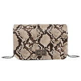 Snake Print Women Shoulder Bag luxury handbags women bags designer Luxury Wild Girls Small Square Messenger Bag bolsa feminina