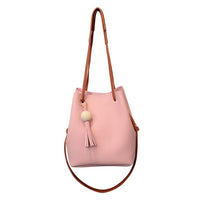 2019 New Fashion Women PU Leather Bucket Shoulder Bag with Small Handbag Messenger Satchel Bag WML99