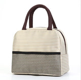 Functional Pattern Cooler Lunch Box Portable Insulated Canvas Lunch Bag Thermal Food Picnic Lunch Bags For Women Kids