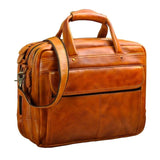 Men Oil Waxy Leather Antique Design Business Briefcase Laptop Document Case Fashion Attache Messenger Bag Tote Portfolio 7146