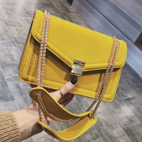 Retro Fashion Female Square Bag 2018 New High quality Matte PU leather Women's Designer Handbag Chain Shoulder Messenger bags