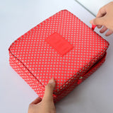 Multifunction Cosmetic Bag Travel Make Up Bag Zipper Clear Makeup Case Toiletry Wash Functional Organizer Storage Pouch