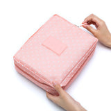 Multifunction Cosmetic Bag Travel Make Up Bag Zipper Clear Makeup Case Toiletry Wash Functional Organizer Storage Pouch
